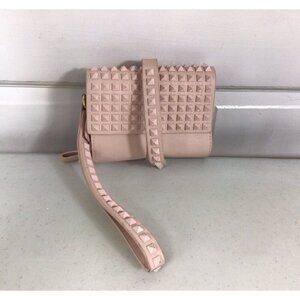 Zara Leather Wristlet Clutch Purse Bag